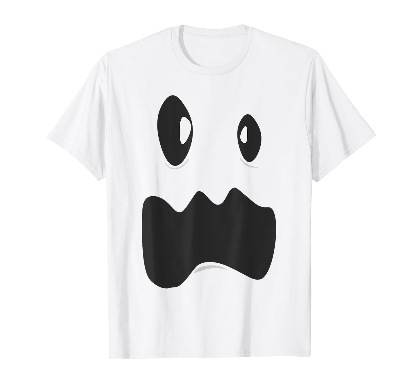 Ghost Face Costume Funny Kids Halloween Outfit Ghoul Face T-Shirt