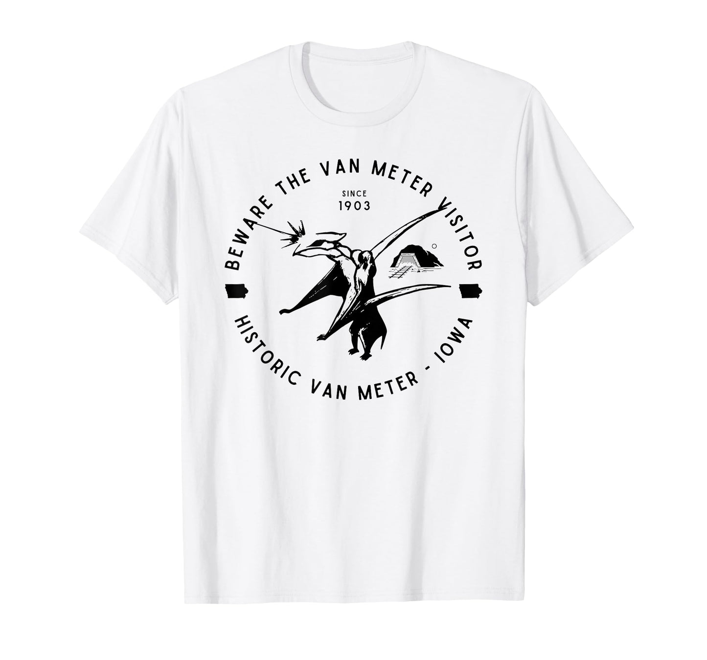Beware the Van Meter Visitor Famous Cryptid Iowa T-Shirt