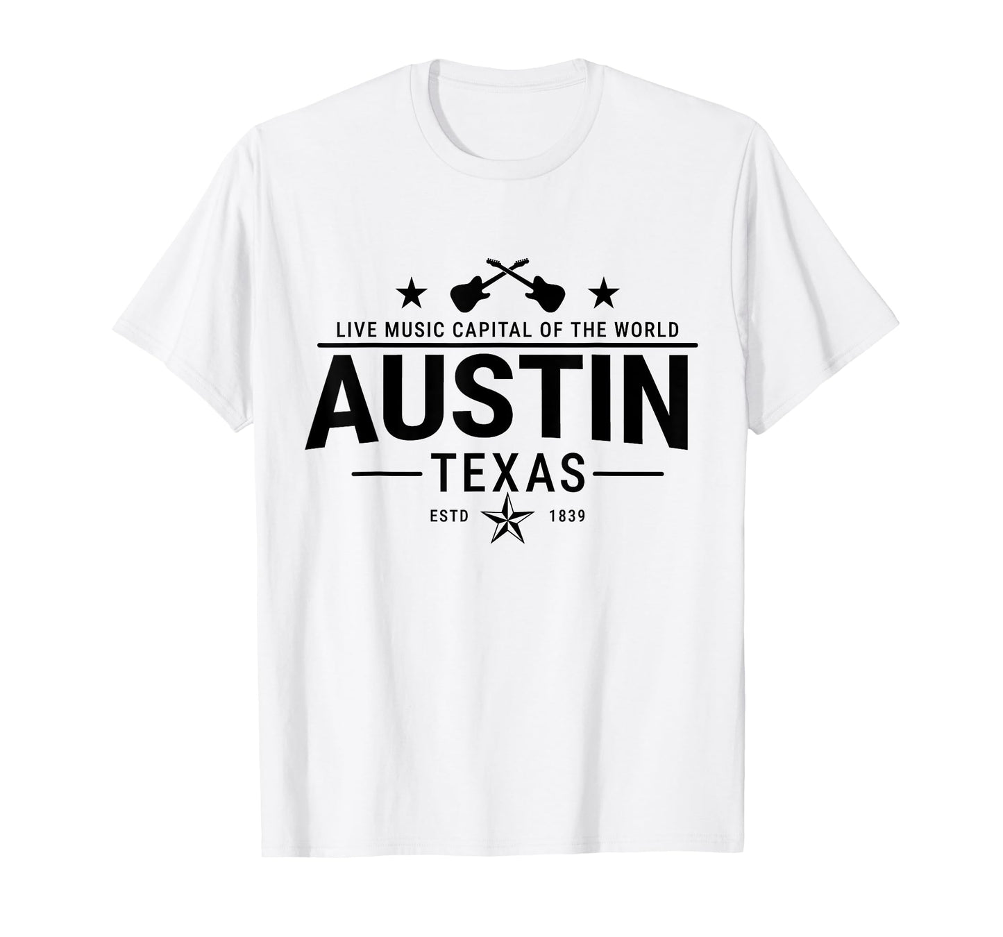 Austin Texas Live Music Capital of the World Souvenir T-Shirt