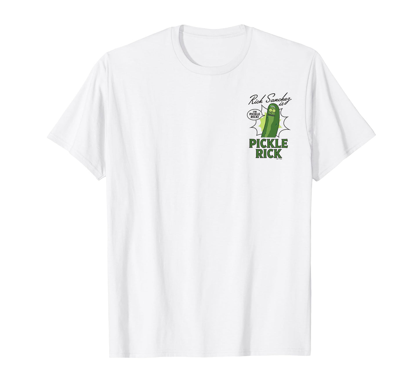Rick And Morty Rick Sanchez Is Pickle Rick Chest BF Poster T-Shirt