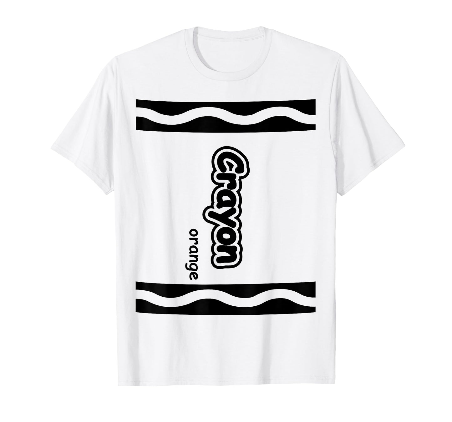 Orange Crayon Easy Halloween Costume Cute T-Shirt T-Shirt