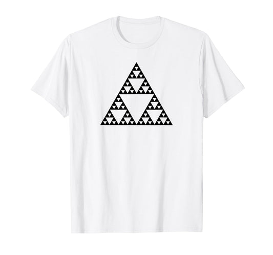 Math Sierpinski Triangle Fractal Geometry Science Infinity T-Shirt