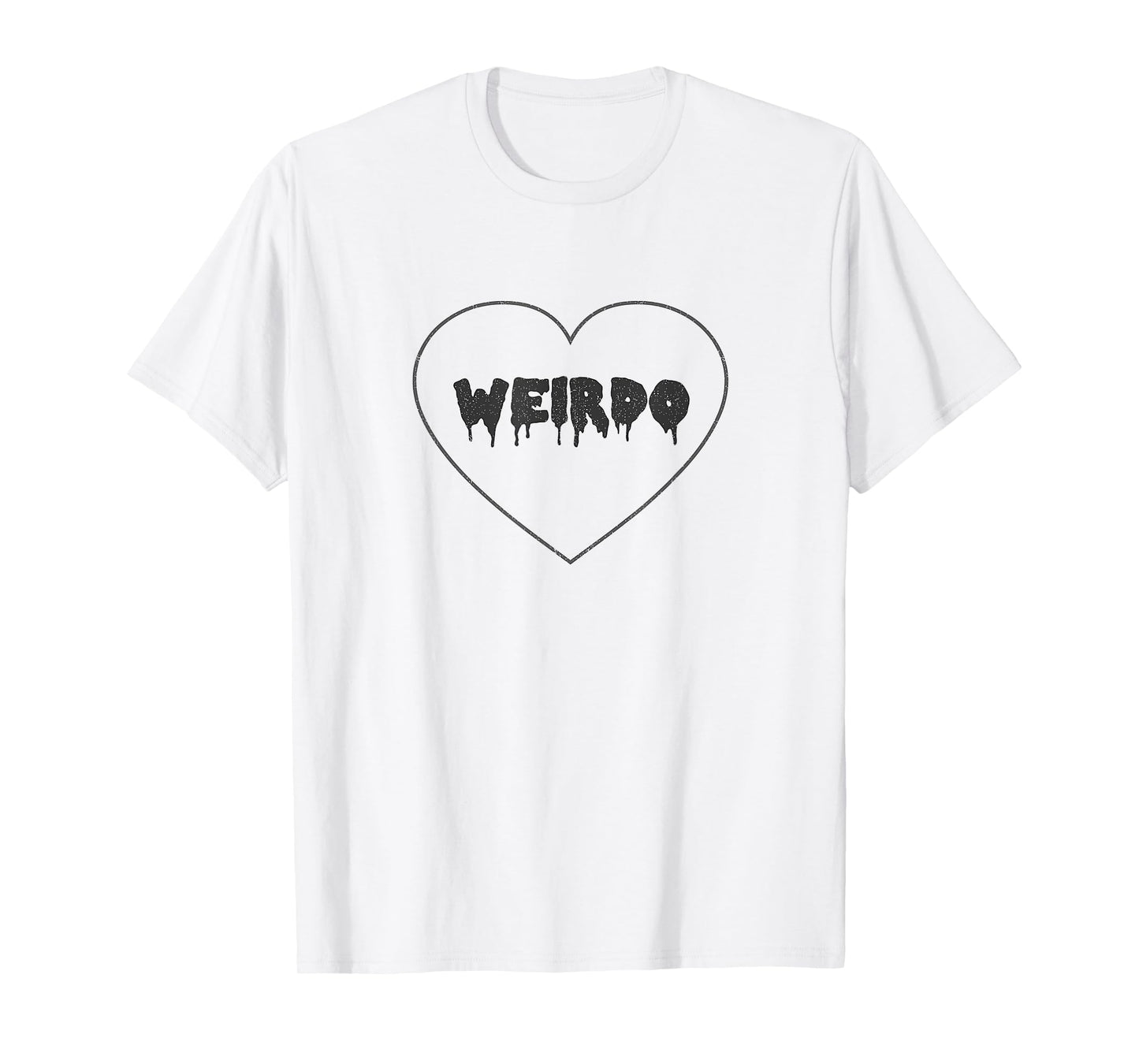 Pastel Goth Kawaii Weirdo Vintage Heart Drip T-Shirt