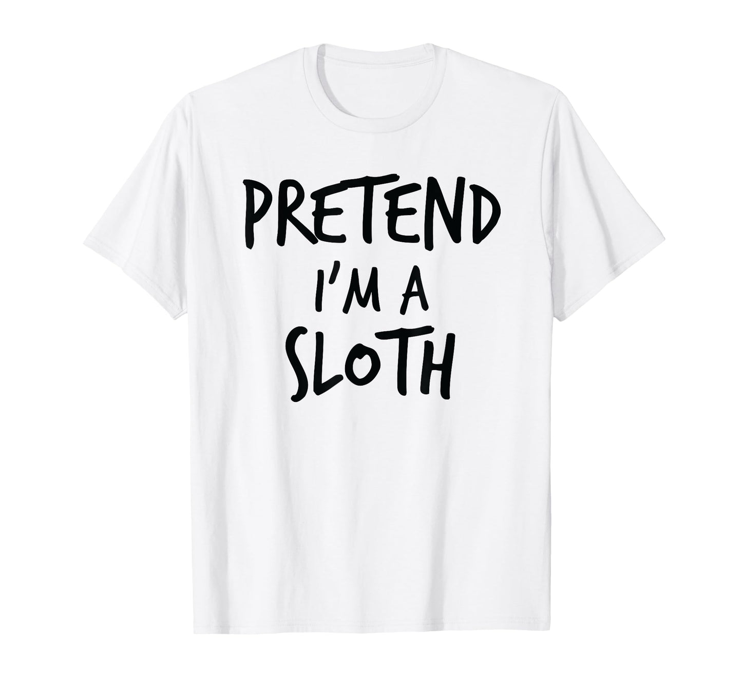 Funny Lazy Halloween Shirt Pretend I'm A Sloth Costume T-Shirt