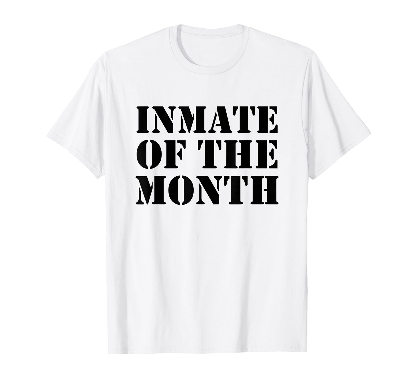 Funny Inmate of The Month Costume Easy Matching Outfit T-Shirt