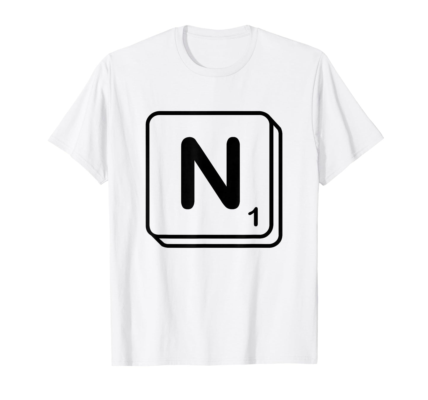 Letter N Word Game Tile T-Shirt