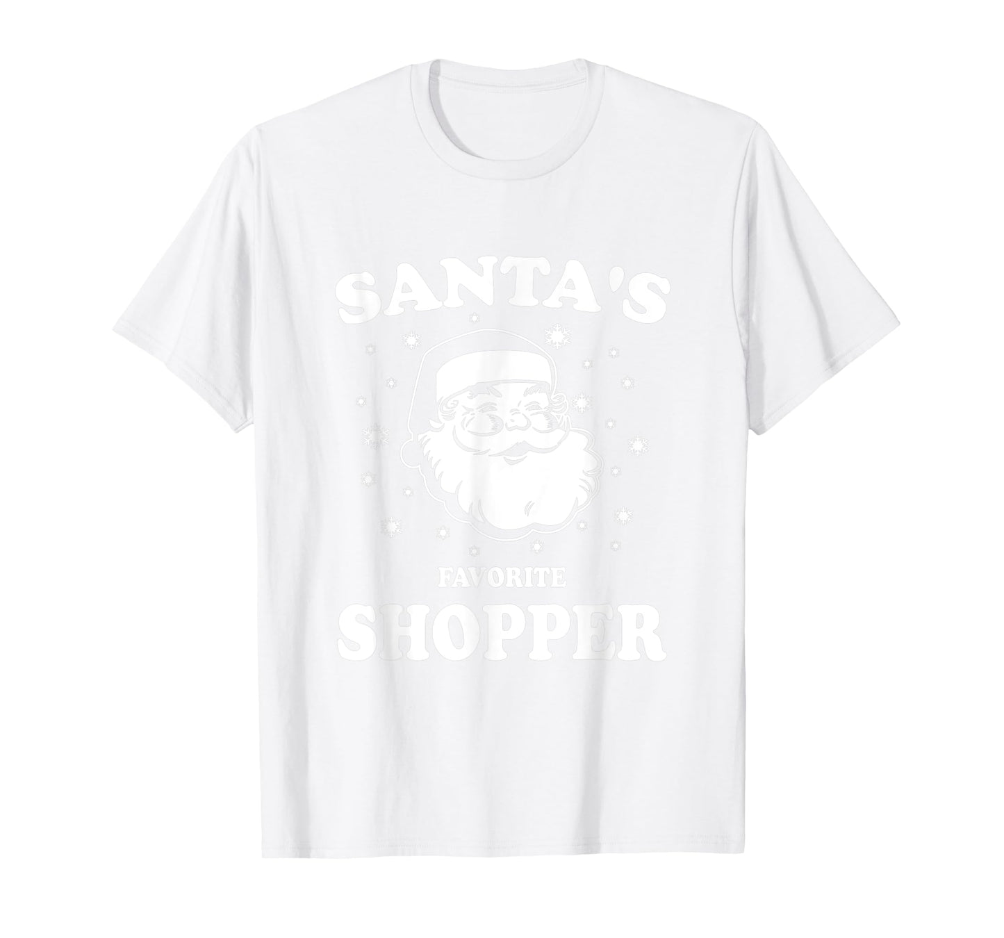 Retro Christmas Santas Favorite Shopper Santa T-Shirt