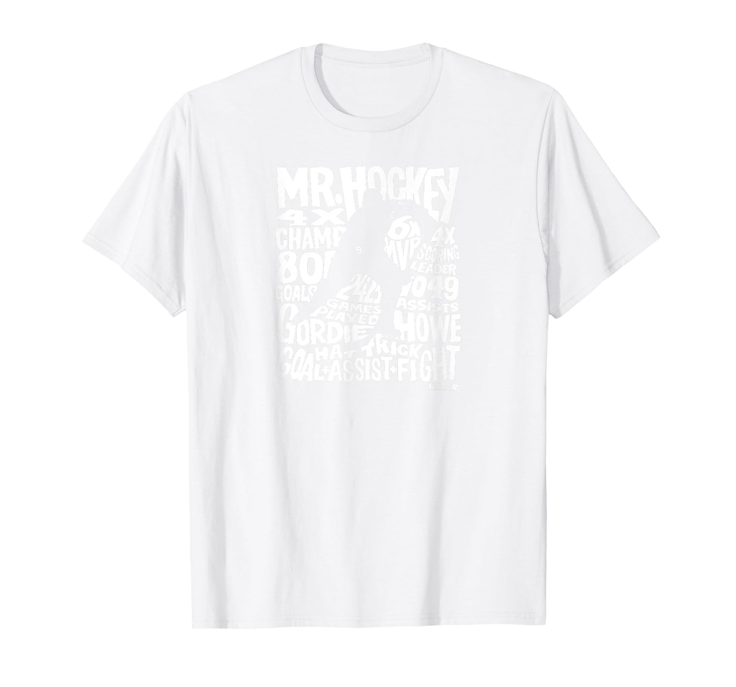 Gordy Howe - Word Art - Detroit Hockey T-Shirt