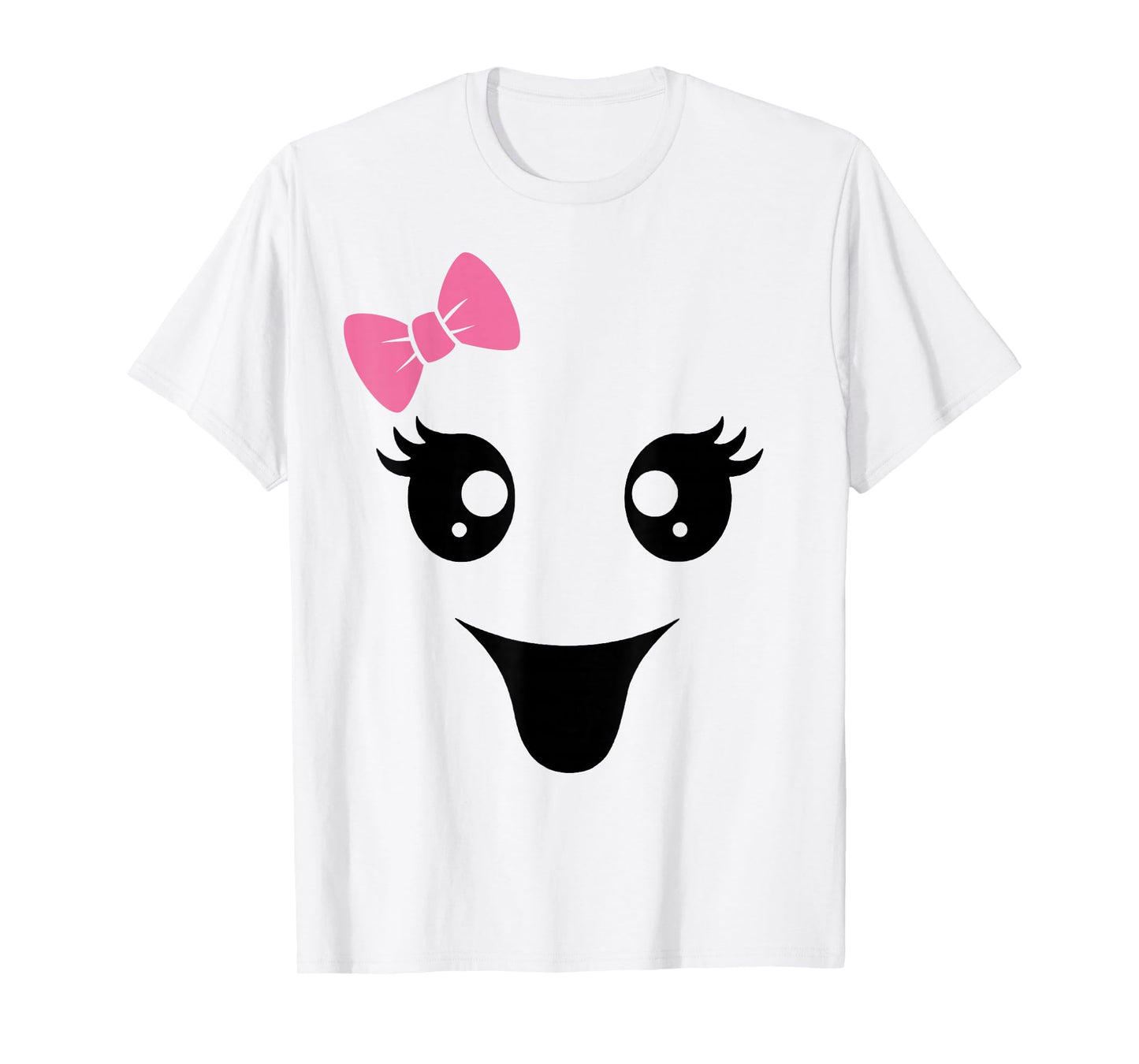 Cute Ghost Face, Boy Girl Funny T-Shirt