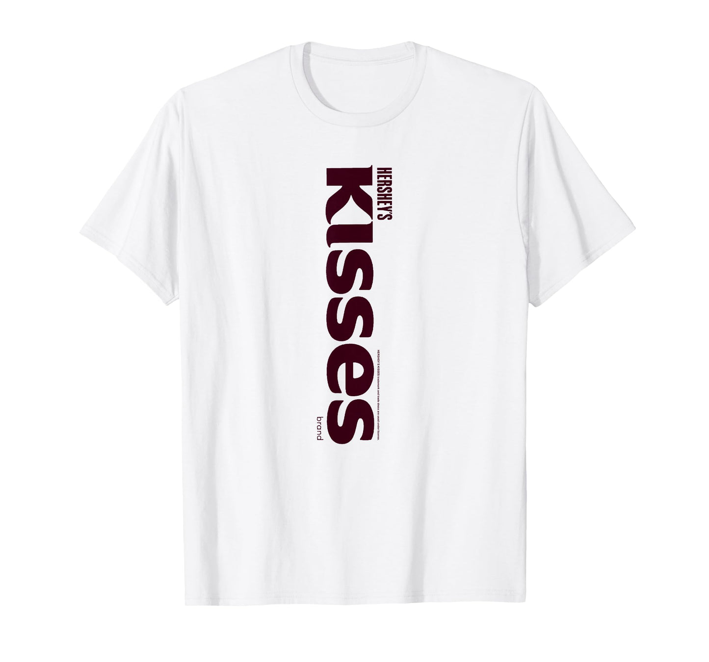 Hershey's Kisses Centered Text Logo Design T-Shirt