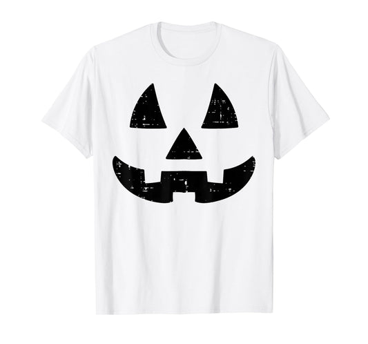 Jack O Lantern Face Cute Halloween Costume Men Women Kids T-Shirt