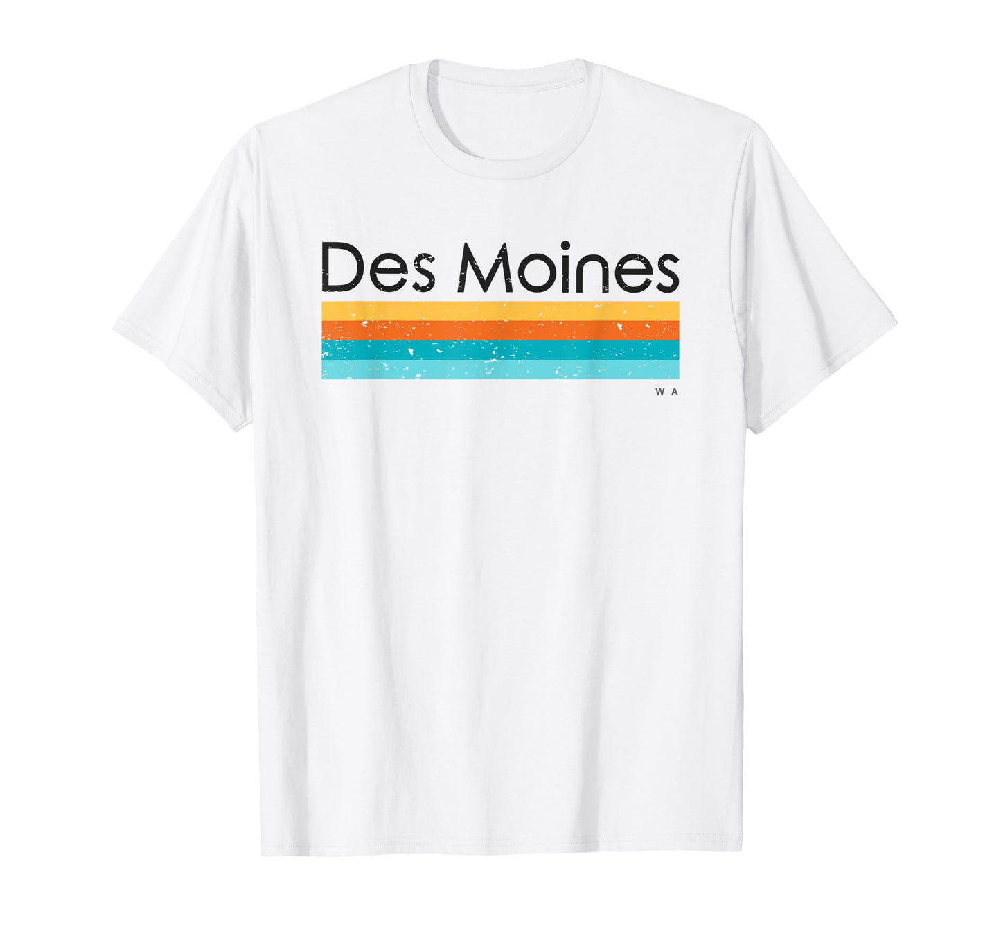 Vintage Des Moines WA Retro Design T-Shirt