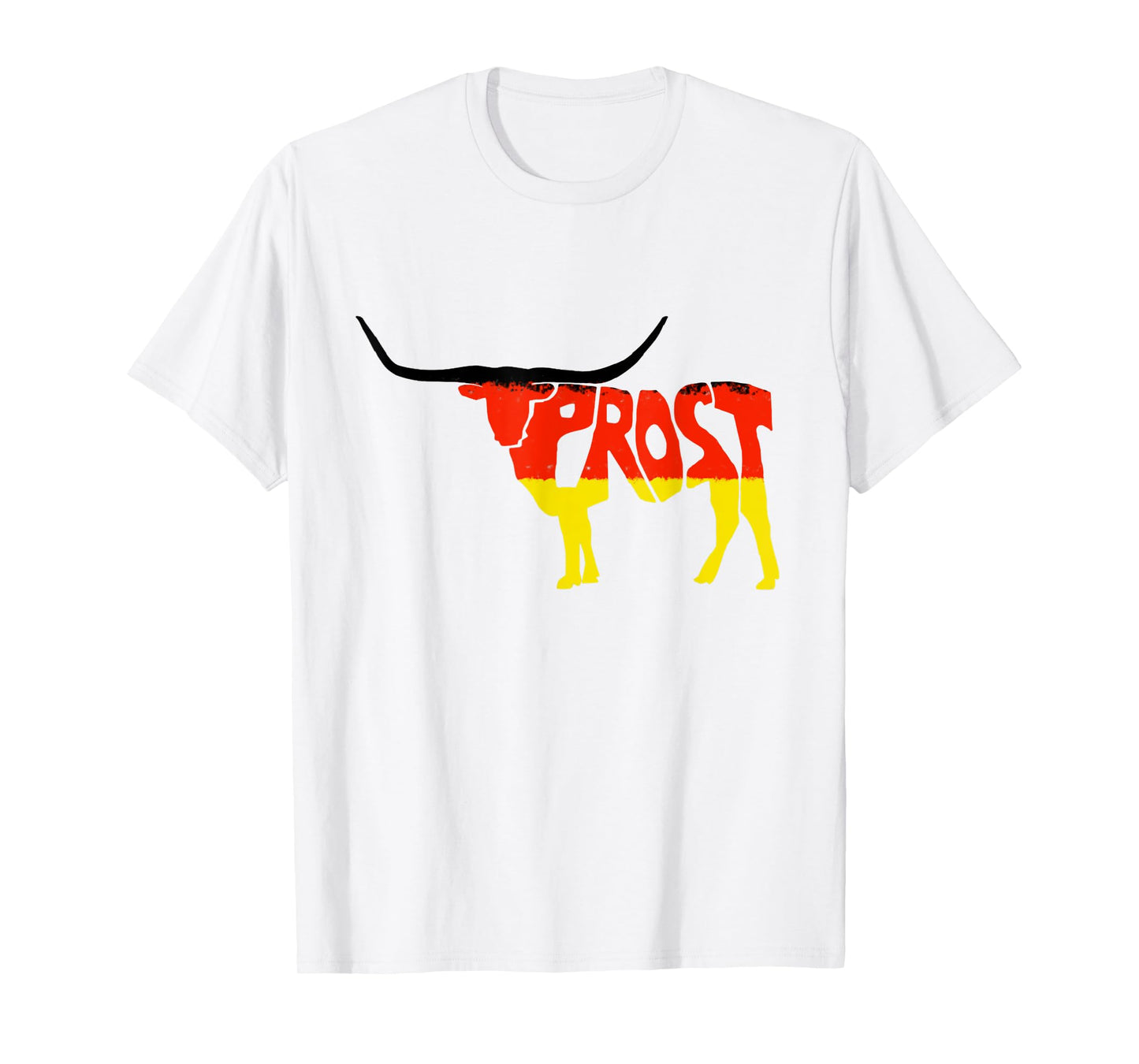 Oktoberfest Texas Longhorn Design Prost German Beer Festival T-Shirt