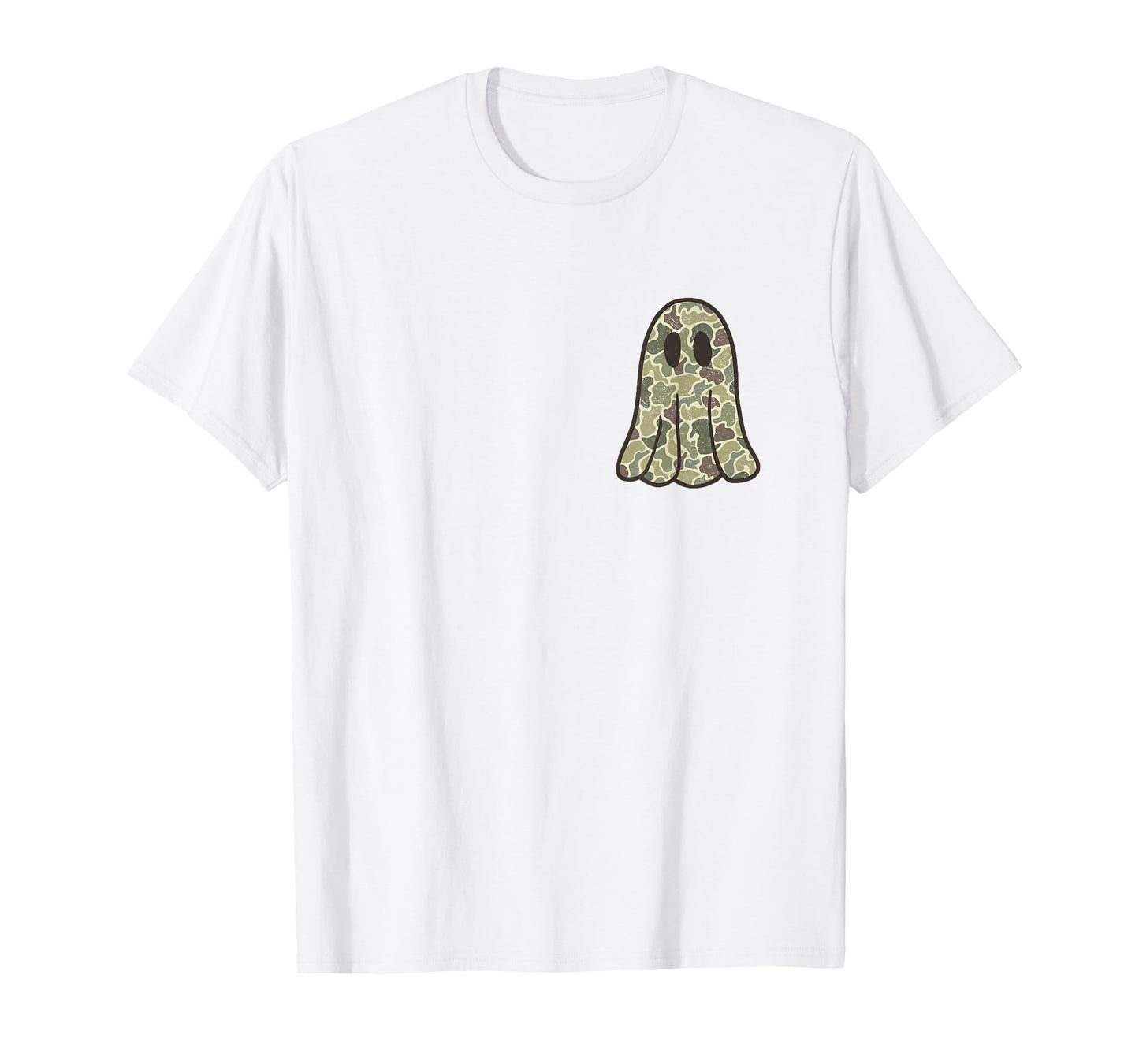 Camo Halloween Ghost Boo Pocket Shirt Costume for Boy Kids T-Shirt