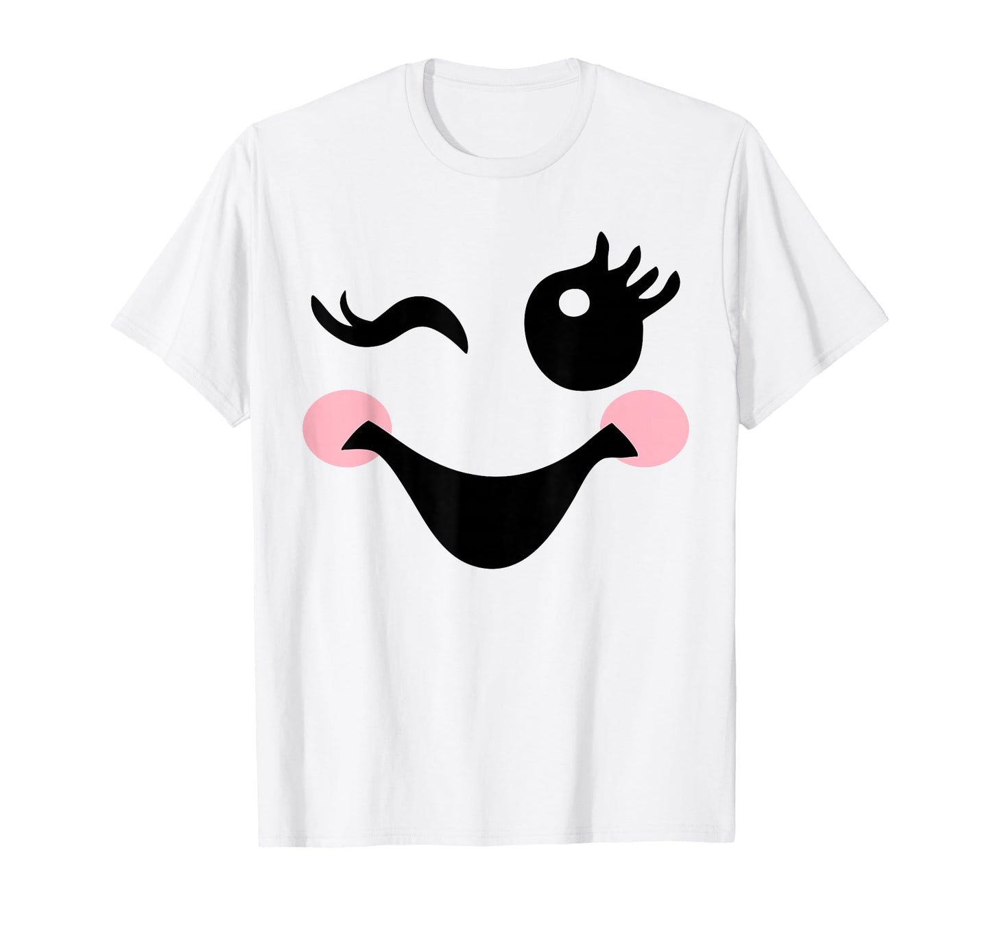 Cute Boo Face Ghost Halloween Costumes For Womens Girls T-Shirt