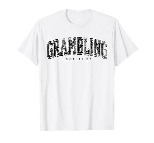 Grambling Louisiana Vintage Retro US City State Travel T-Shirt