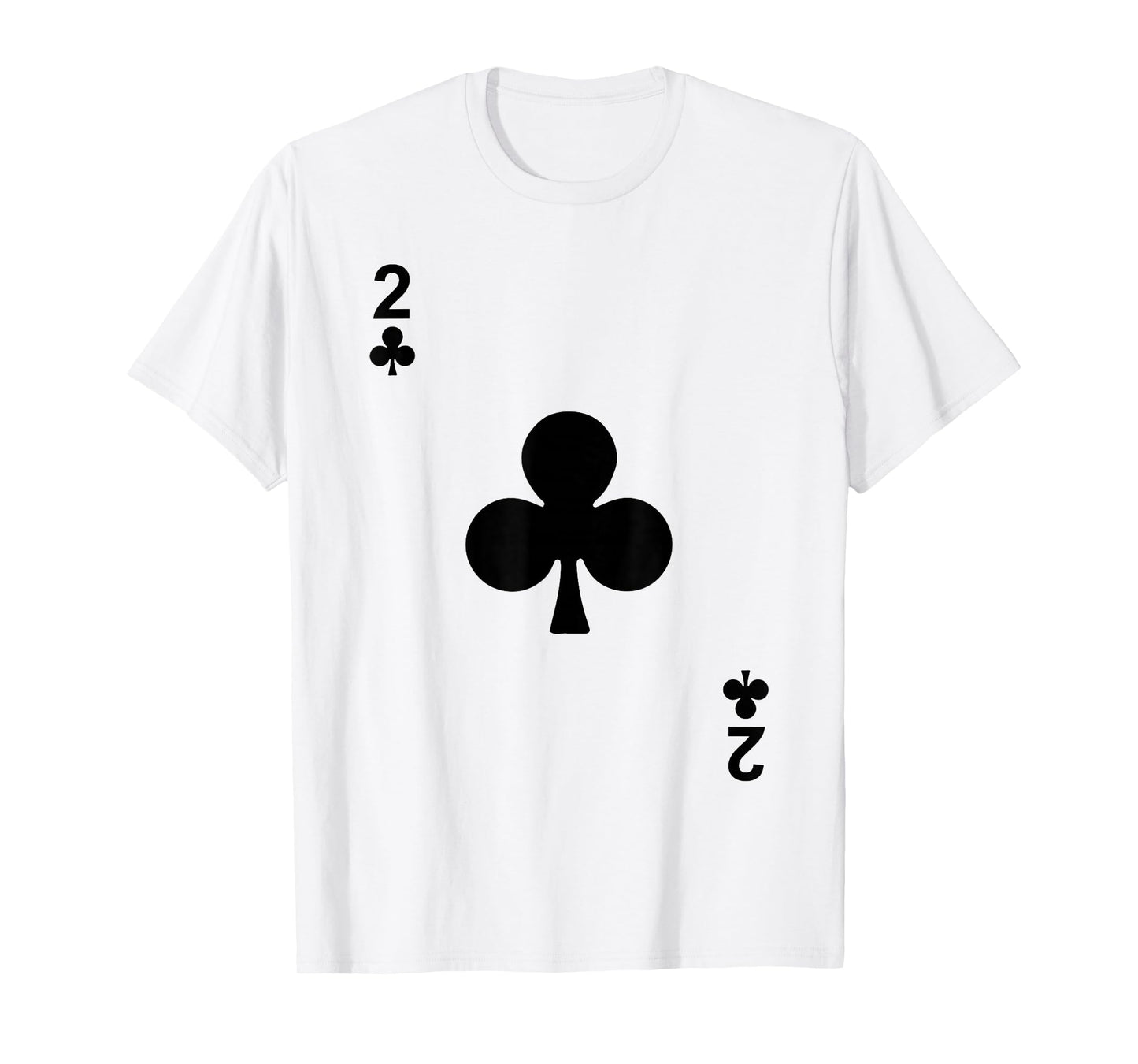Two of Clubs 2 Blackjack Playing Cards Tshirt T-Shirt
