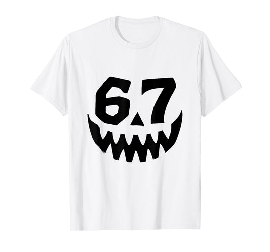 Number 67 Matching Six Seven 6 7 Meme 6 7 Halloween Costume T-Shirt