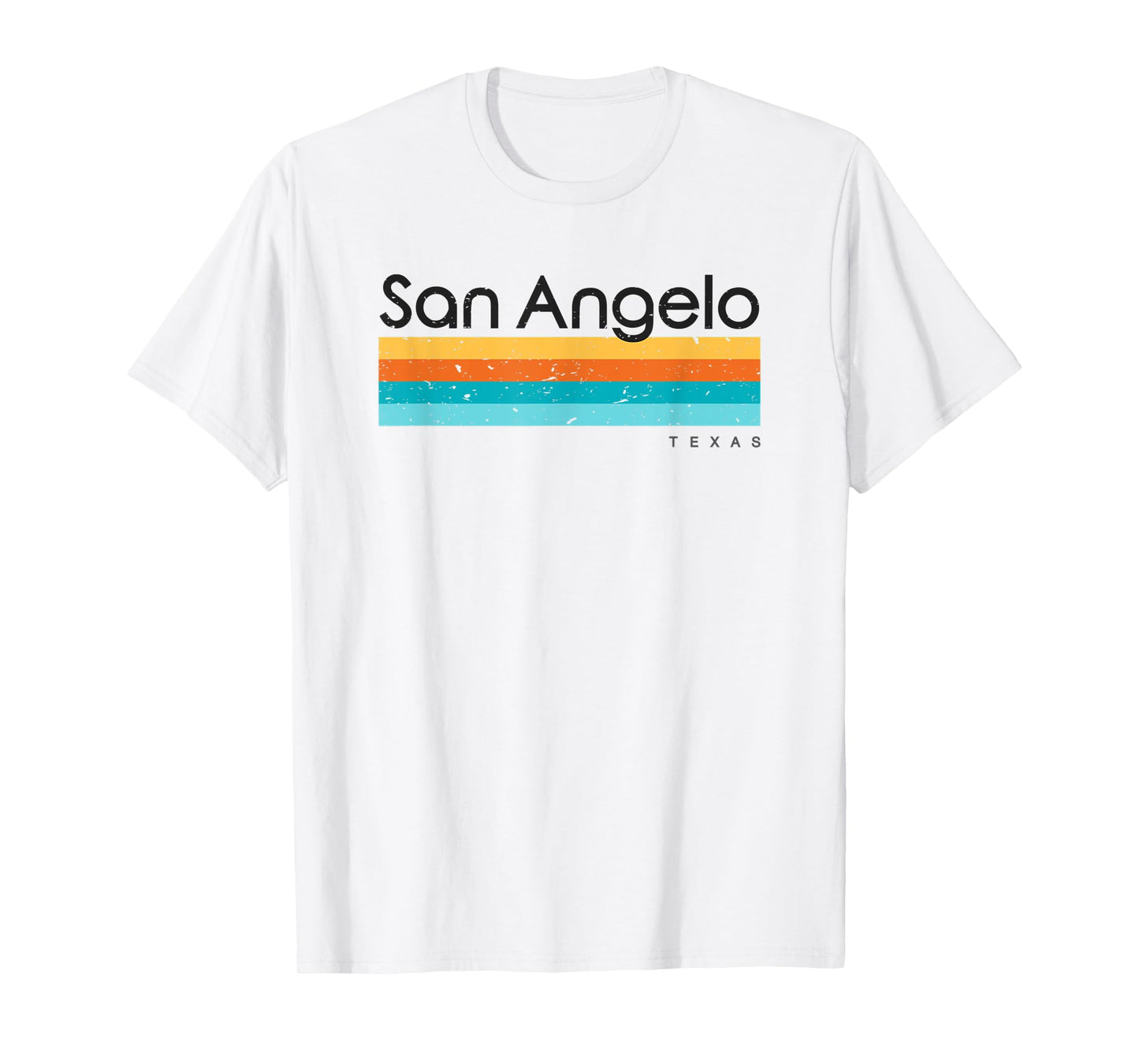 Vintage San Angelo TX Texas USA Retro Design T-Shirt