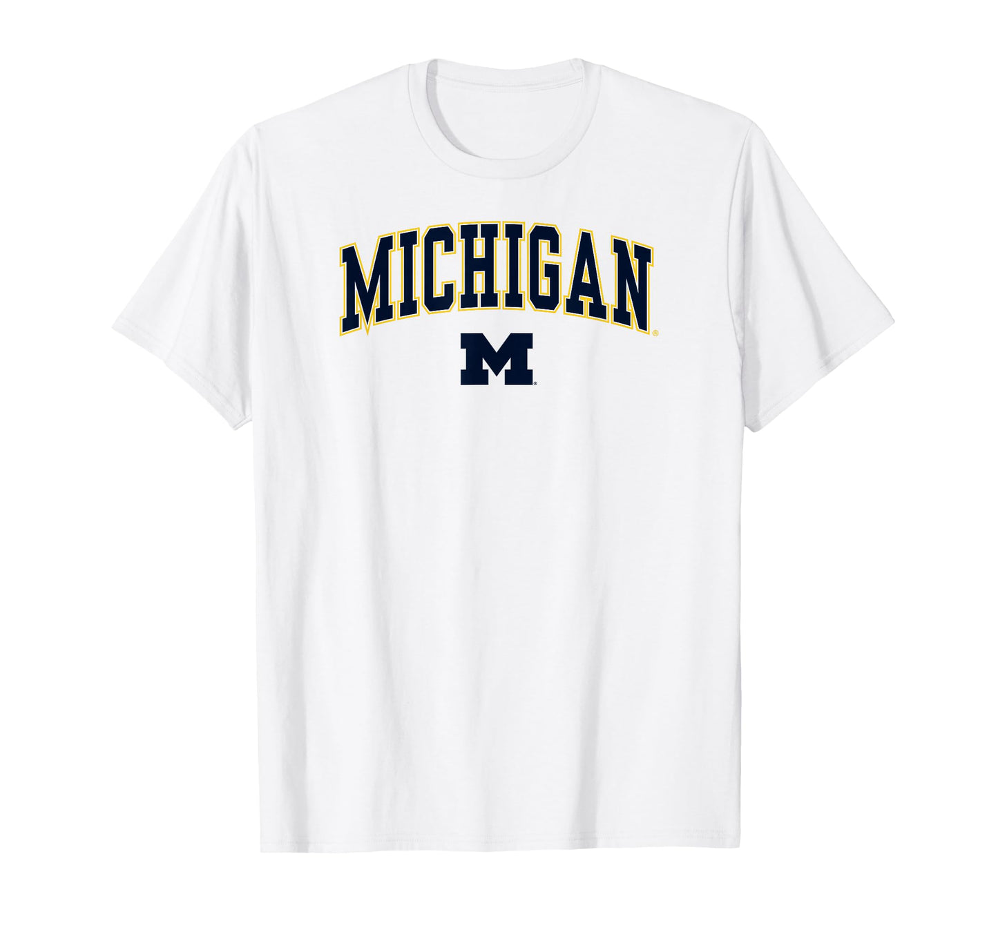 Michigan Wolverines Arch Over White Officially Licensed T-Shirt