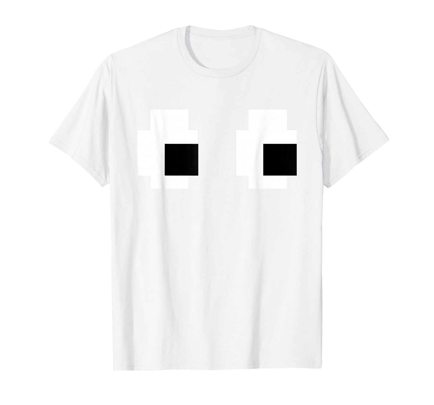 Retro Arcade Game Ghost Eyes Halloween Group Costume T-Shirt