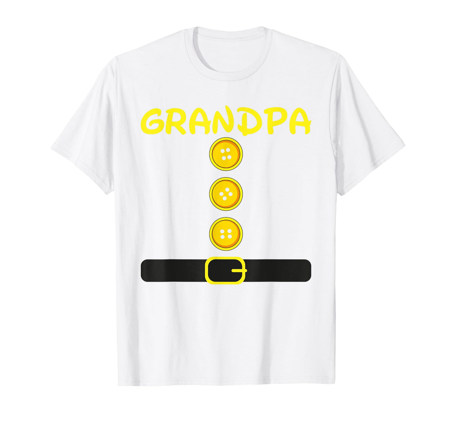 Grandpa Dwarf Costume Color Family Matching Dwarf Halloween T-Shirt