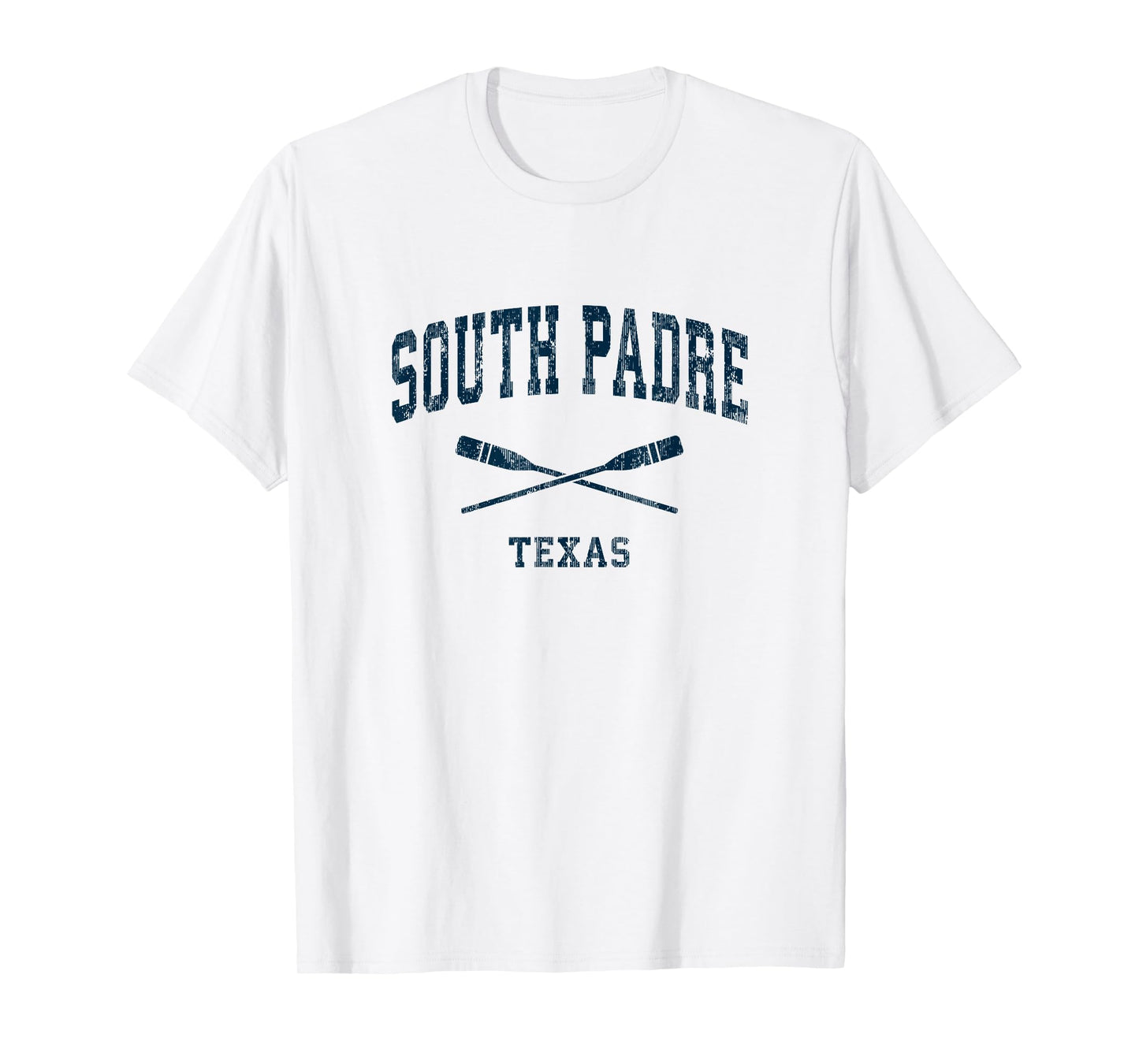 South Padre Island Texas Vintage Nautical Paddles Sports Oar T-Shirt