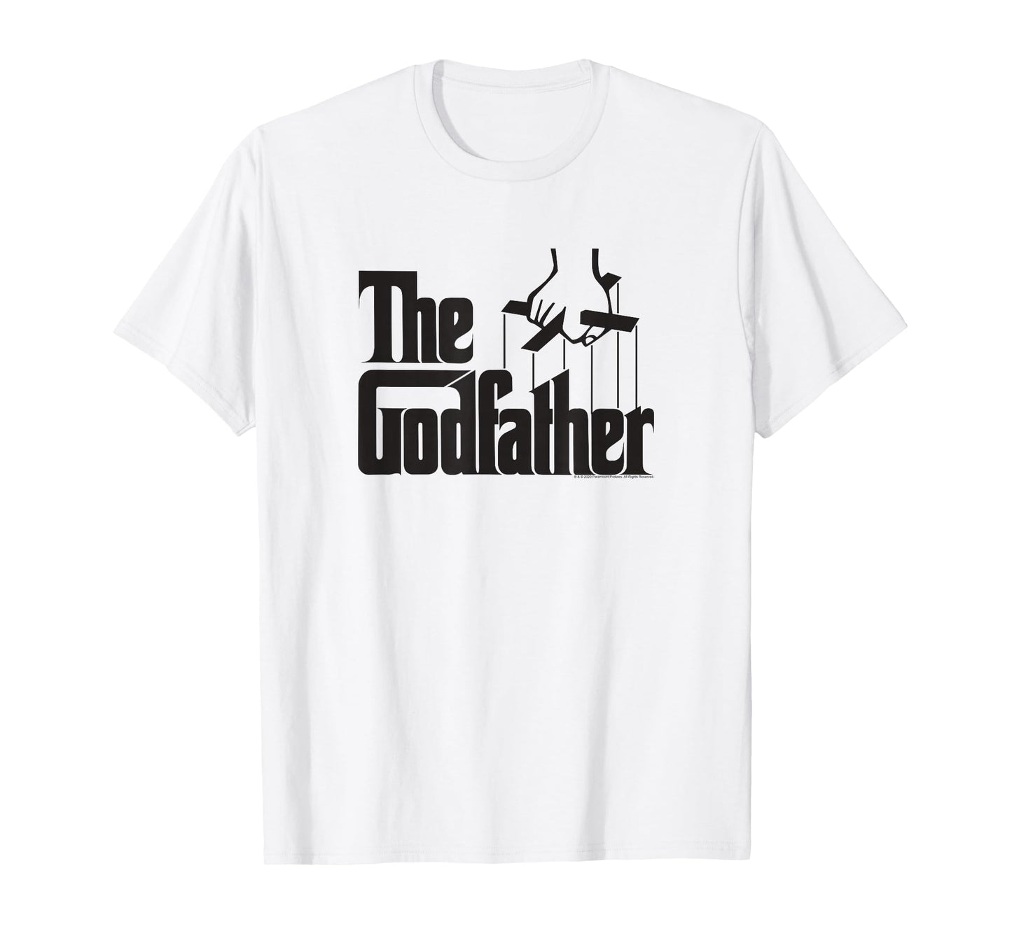 Ripple Junction The Godfather Logo T-Shirt, Men's & Women's Unisex-Adults Grey Cotton Classic Fit T-Shirt, Small, Short Sleeve, Crew Neck, Novelty Movie-t-shirts