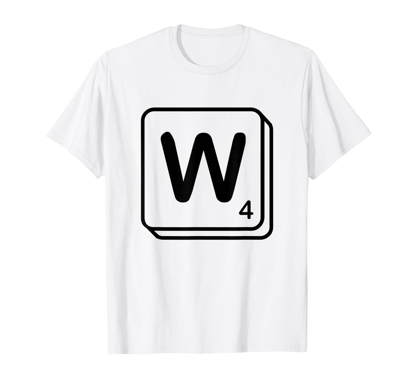Letter W Word Game Tile T-Shirt