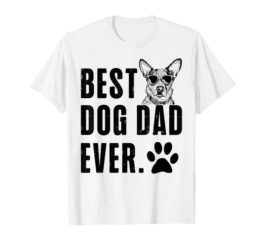 Texas Heeler Daddy Dad Best Dog Dad Ever Men T-Shirt