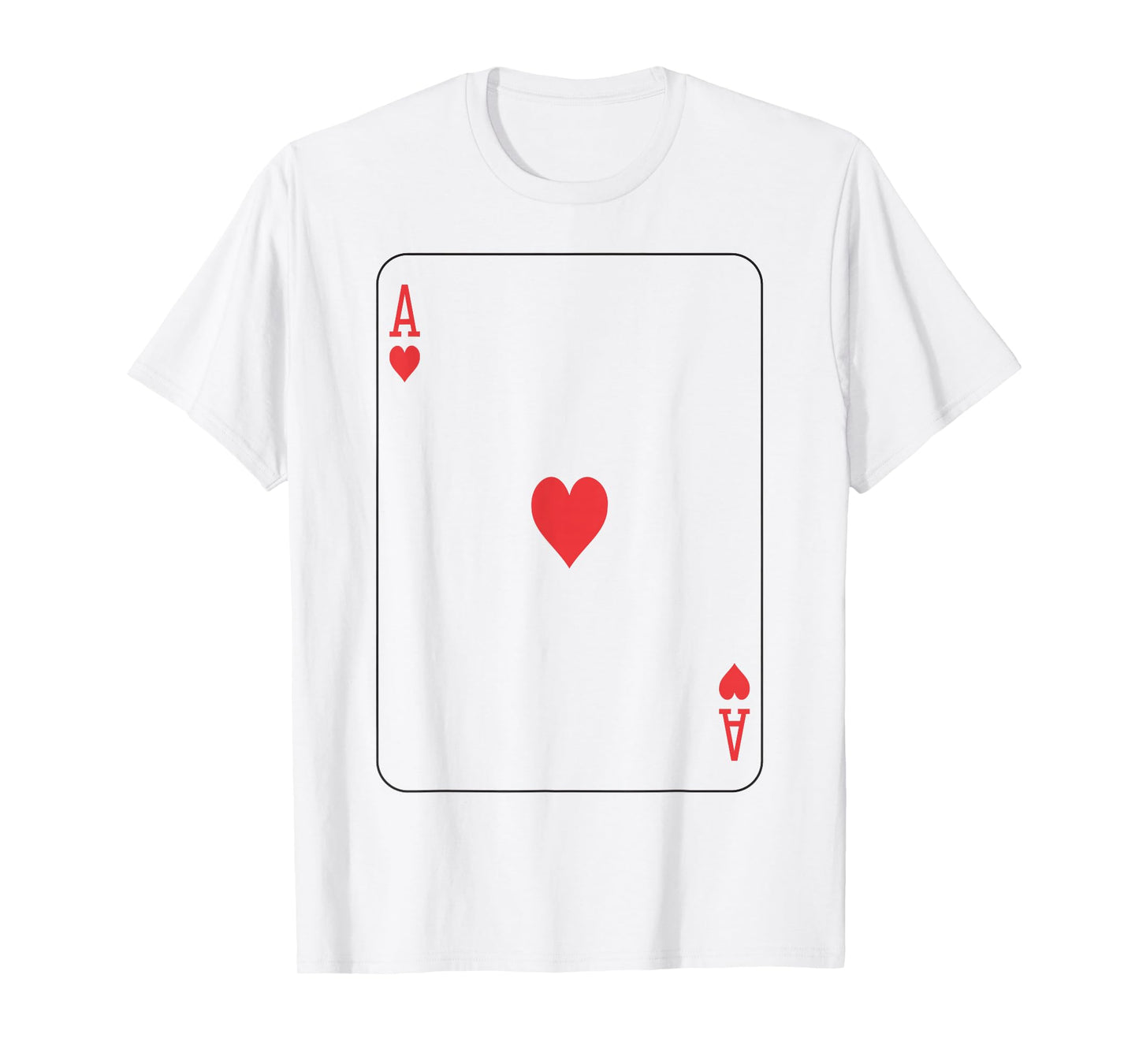 Ace of Hearts | Deck of Cards Front and Back Group Costume T-Shirt