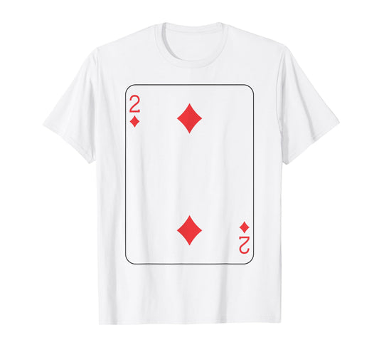 Two of Diamonds | Deck of Cards Front and Back Group Costume T-Shirt