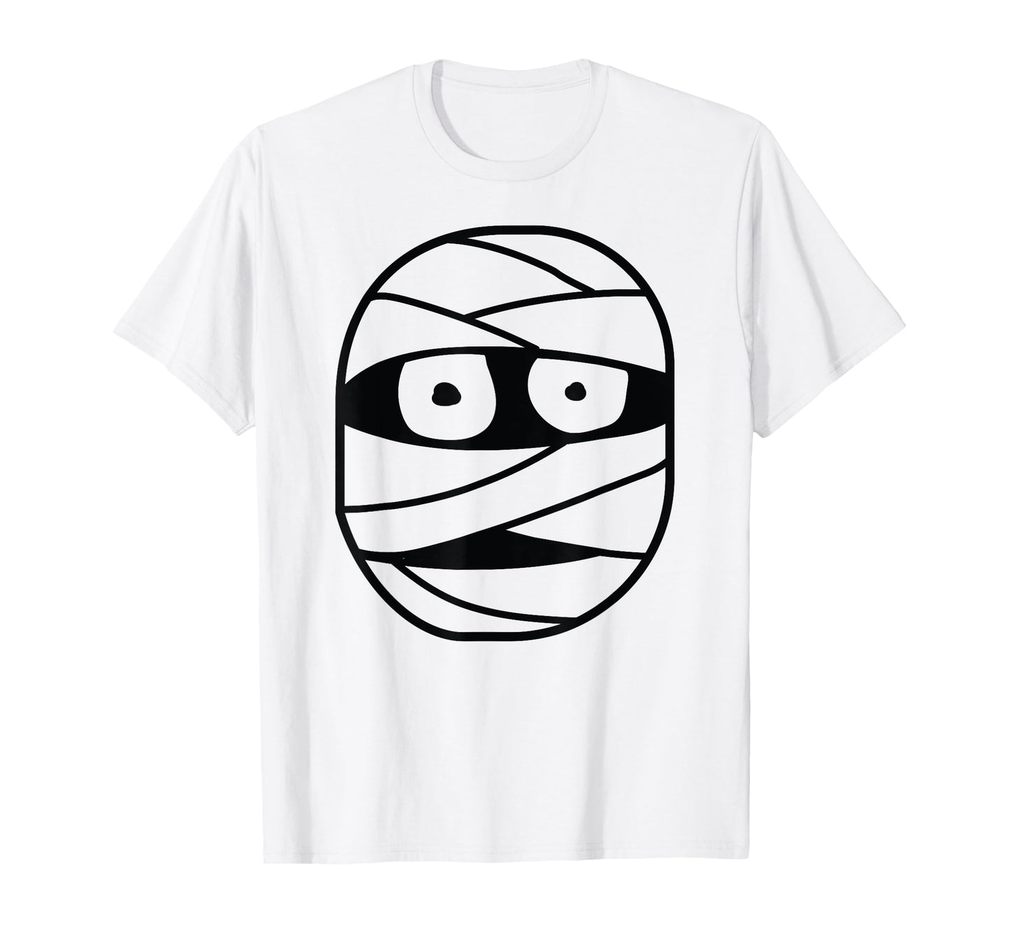 Halloween Mummy Face Costume Kids Men Women Boys Girls T-Shirt
