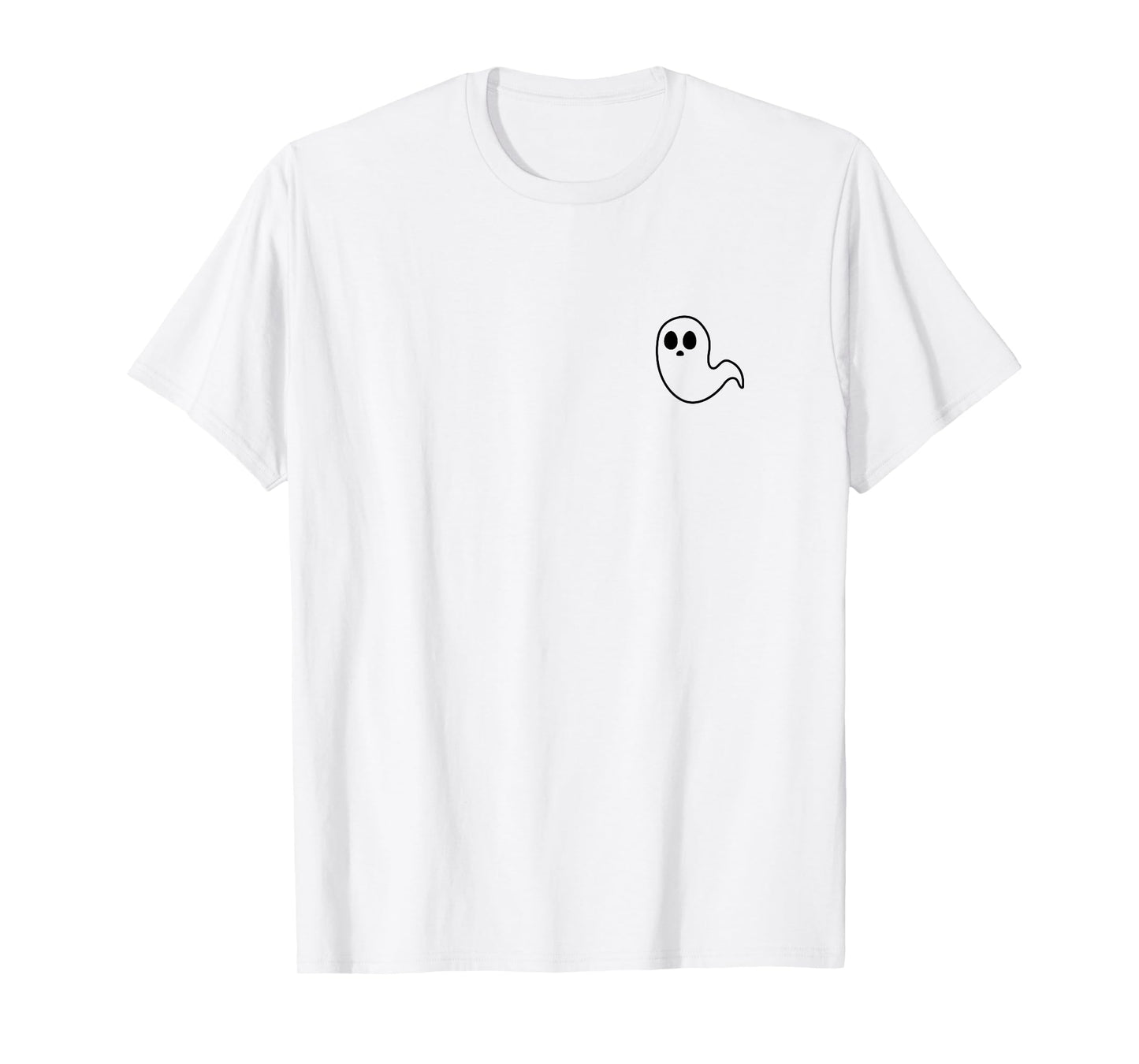 Little Ghost Subtle Halloween Fall Minimal Spooky Season T-Shirt