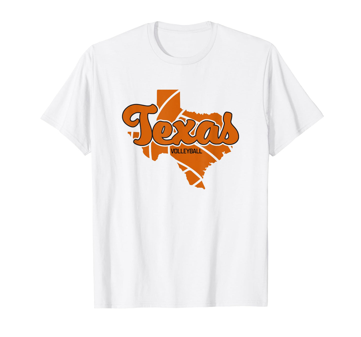 Texas Volleyball Retro Script Vintage Distressed T-Shirt