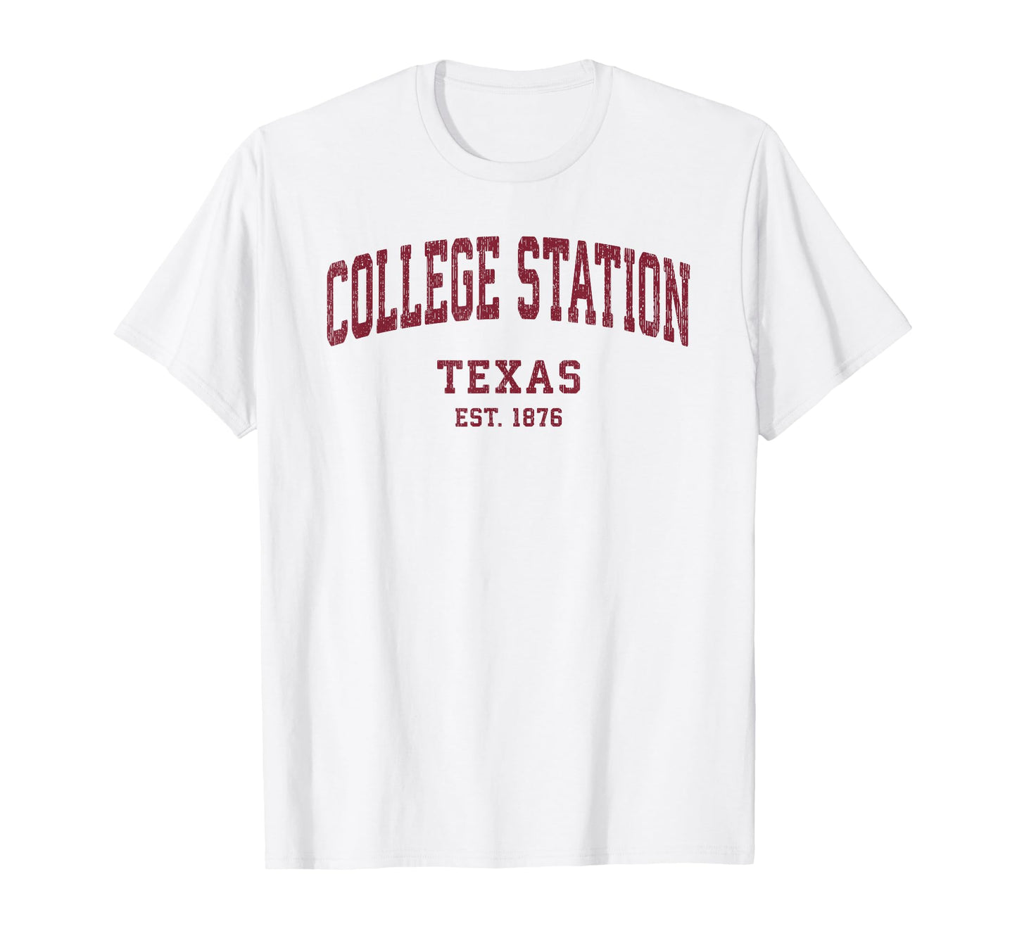 College Station Texas TX Vintage Athletic Sports T-Shirt