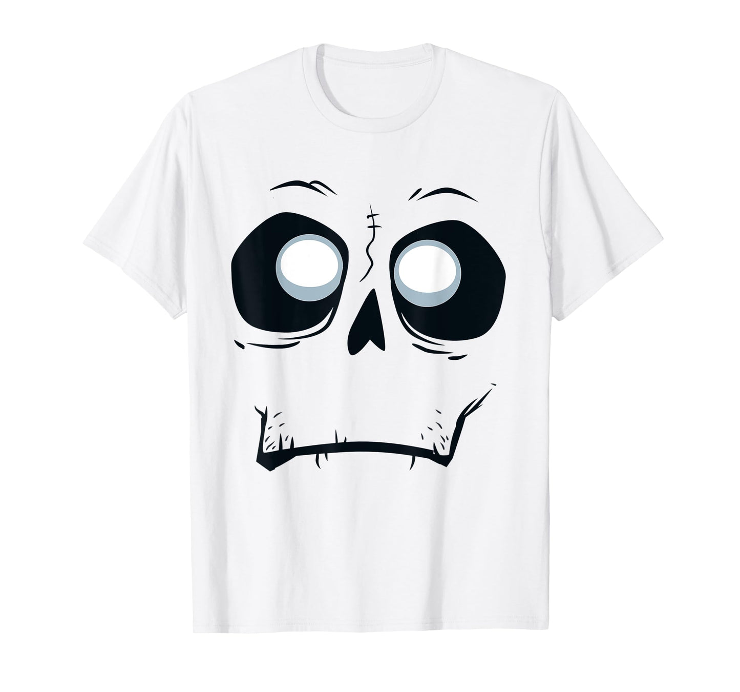 Silly Skeleton Monster Skull Face Halloween T-Shirt