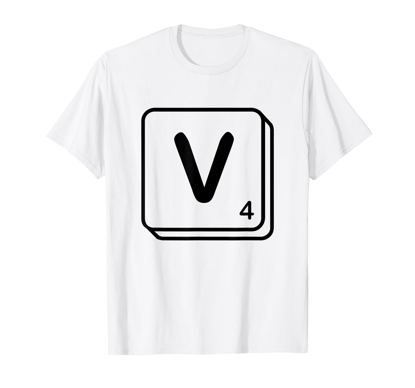 Letter V Word Game Tile T-Shirt