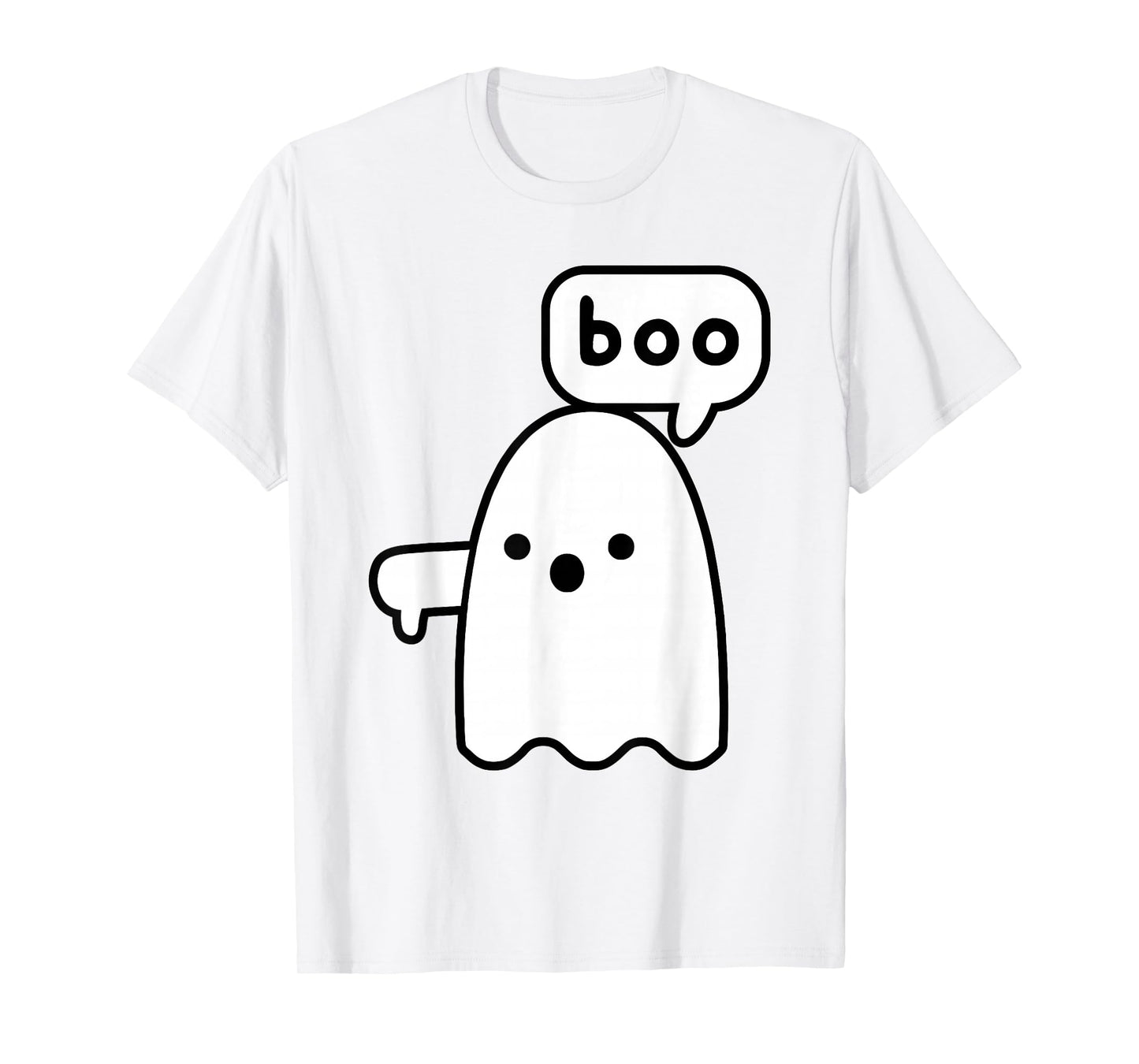 Thumbs Down Ghost Screaming Boo Disapproval Ghost halloween T-Shirt