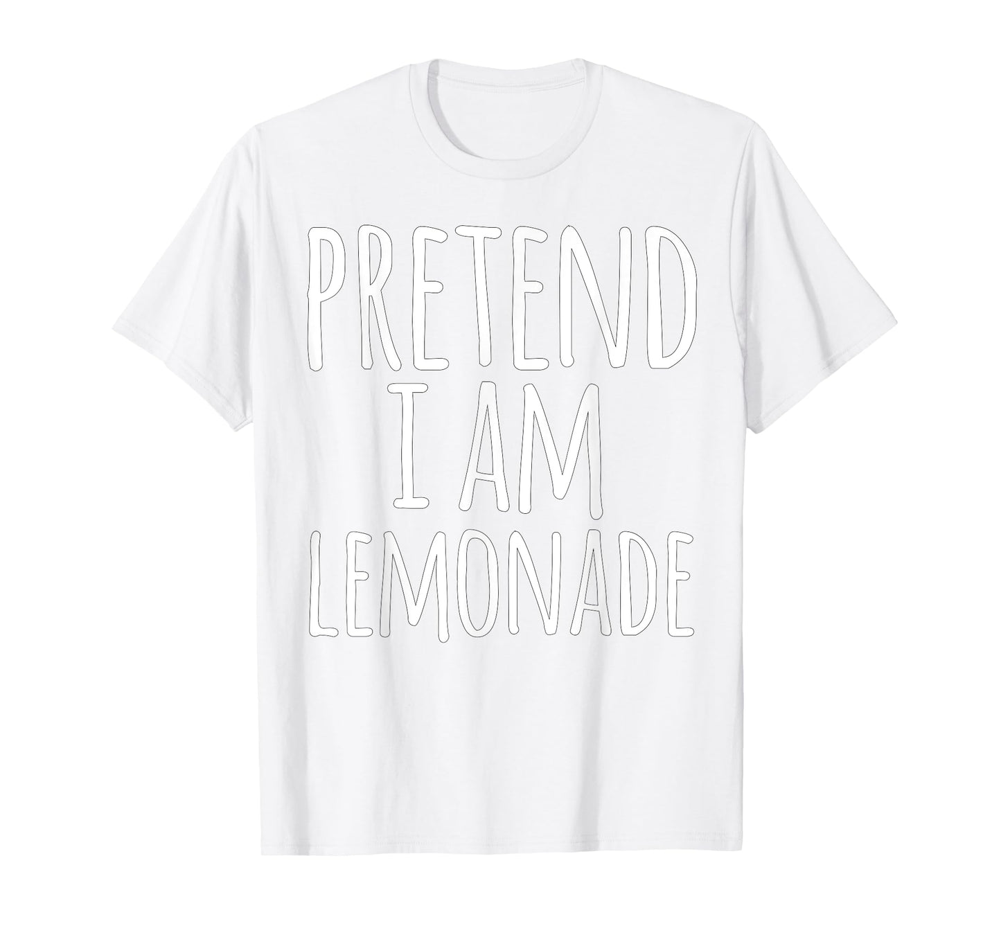 Funny Easy Lazy Halloween PRETEND I'M A LEMONADE Costume T-Shirt
