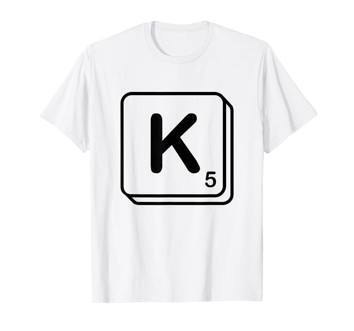 Letter K Word Game Tile T-Shirt