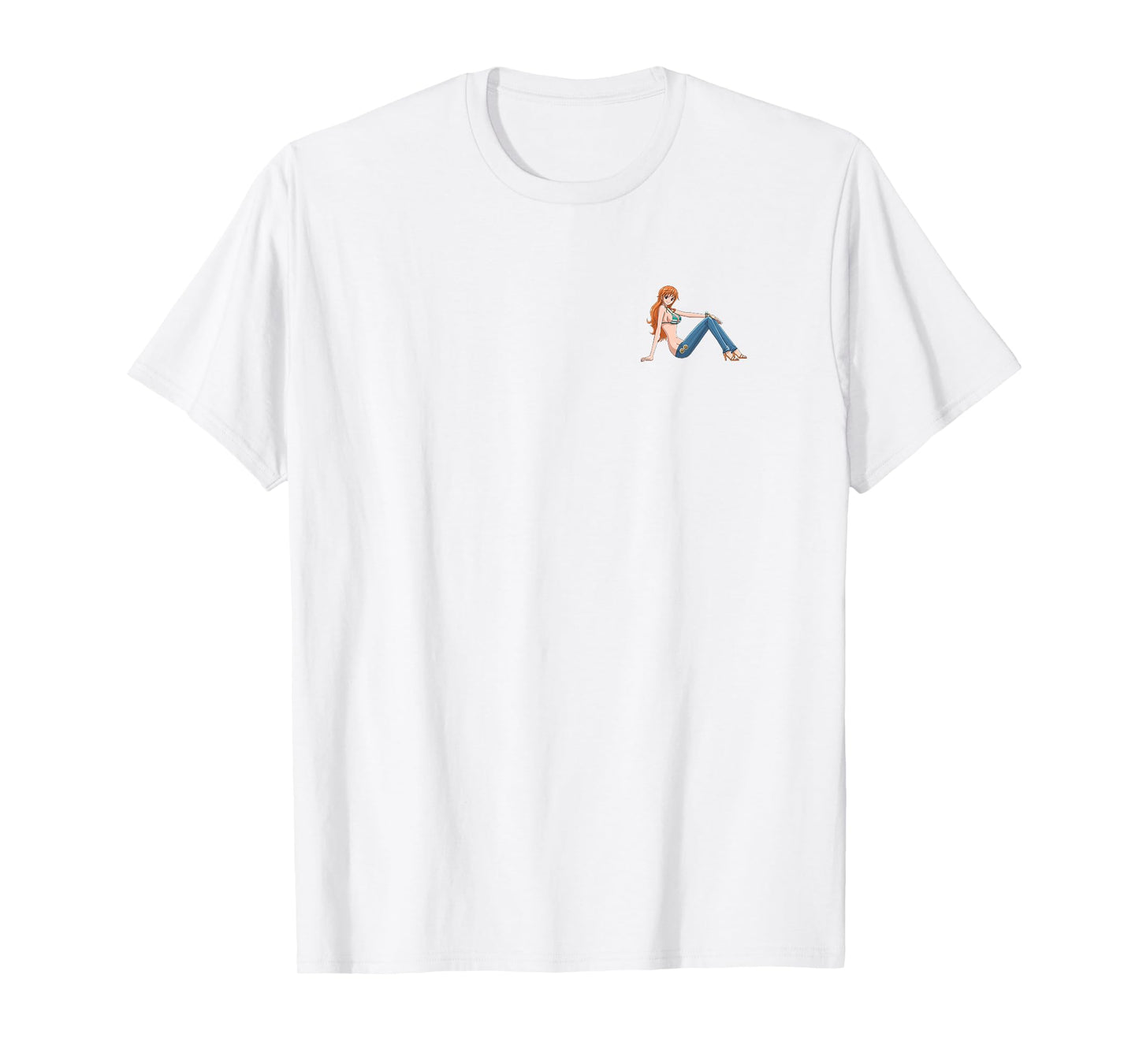 One Piece Anime Front and Back Nami Cat Burglar T-Shirt
