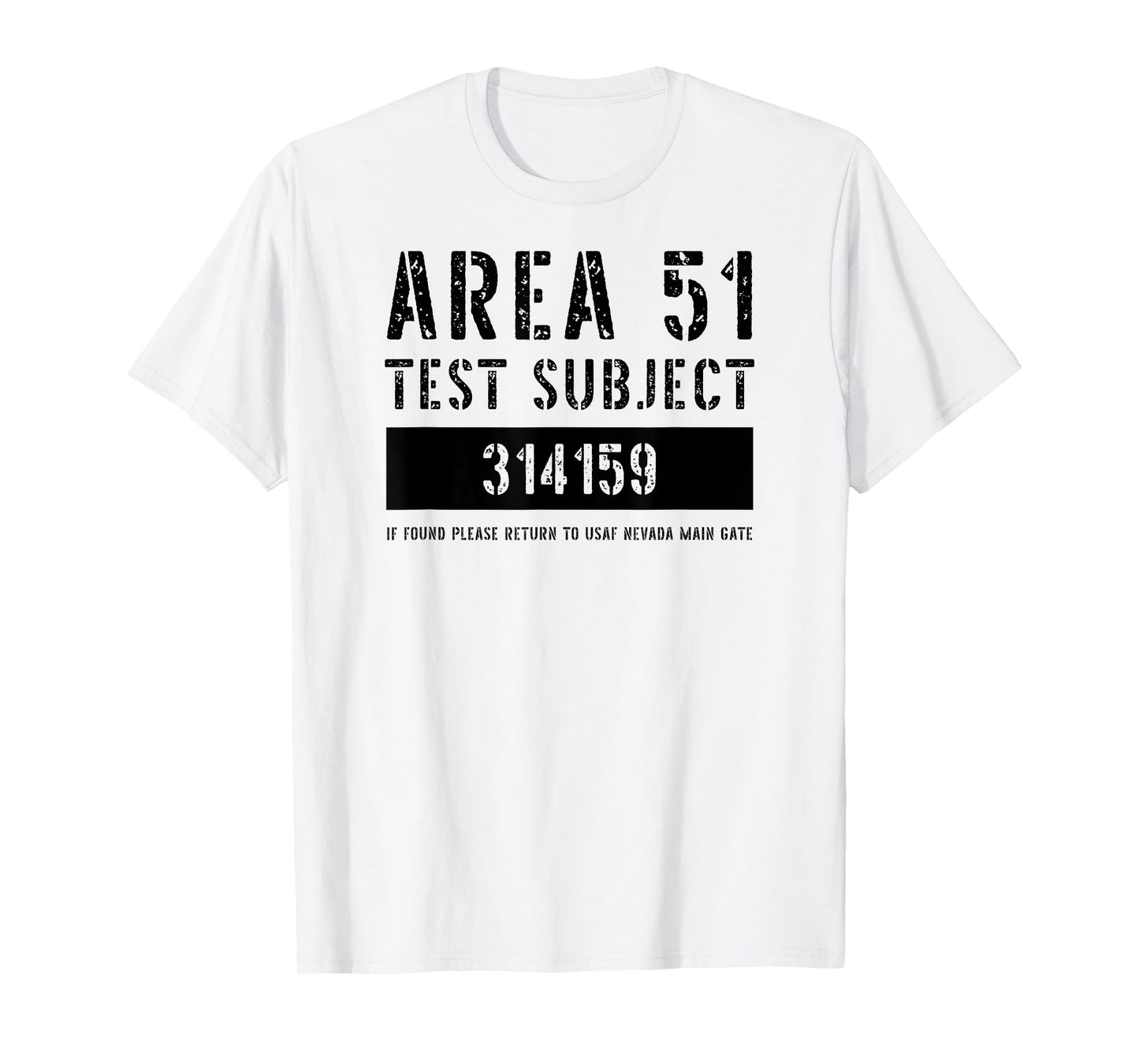 Area 51 Test Subject Alien Abduction Halloween Costume T-Shirt