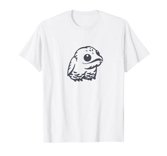 Potoo, cute and weird bird. Stylized art for Urutau lovers T-Shirt