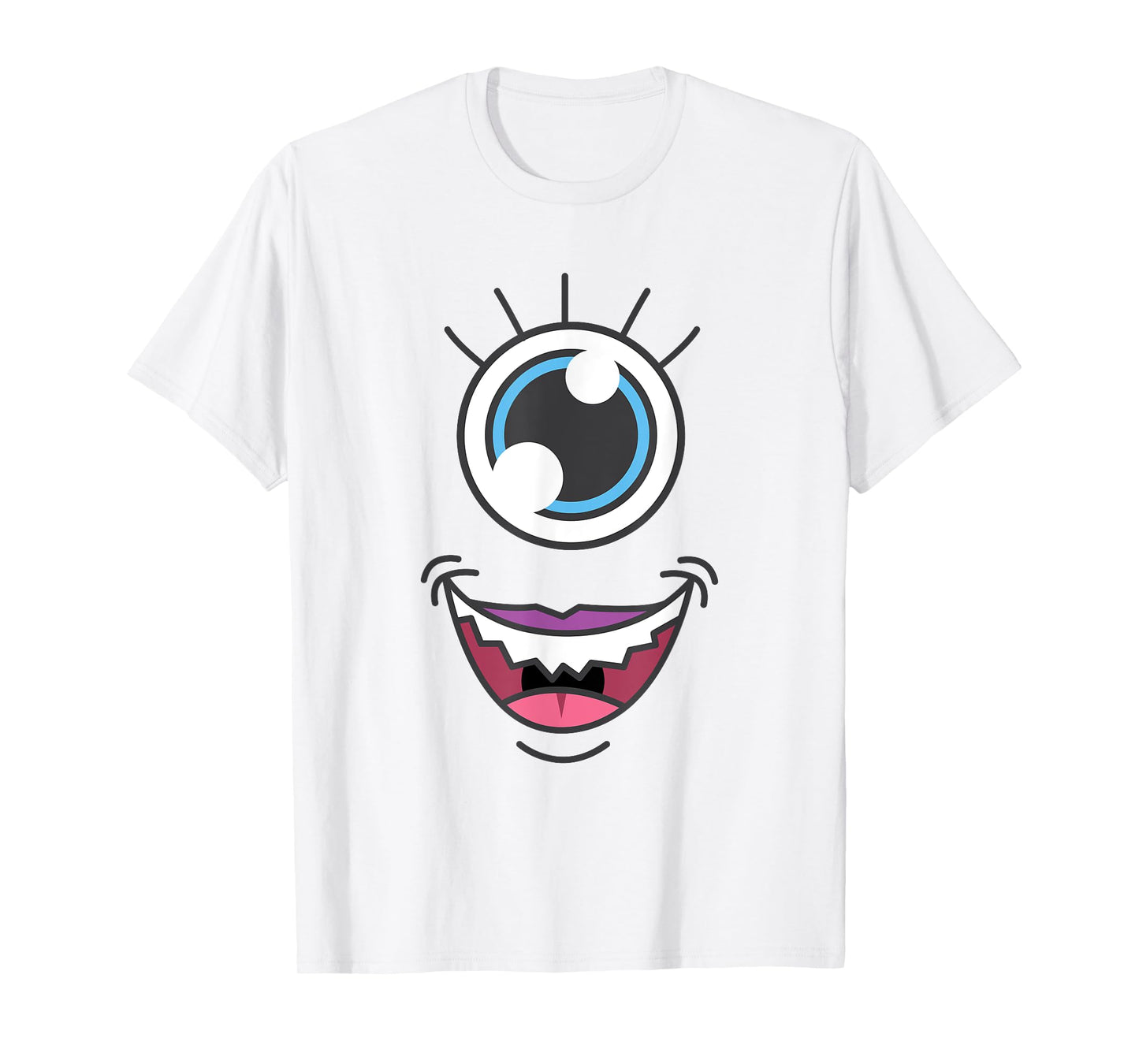 Funny Scary Monster Eyeball Face Halloween T-Shirt