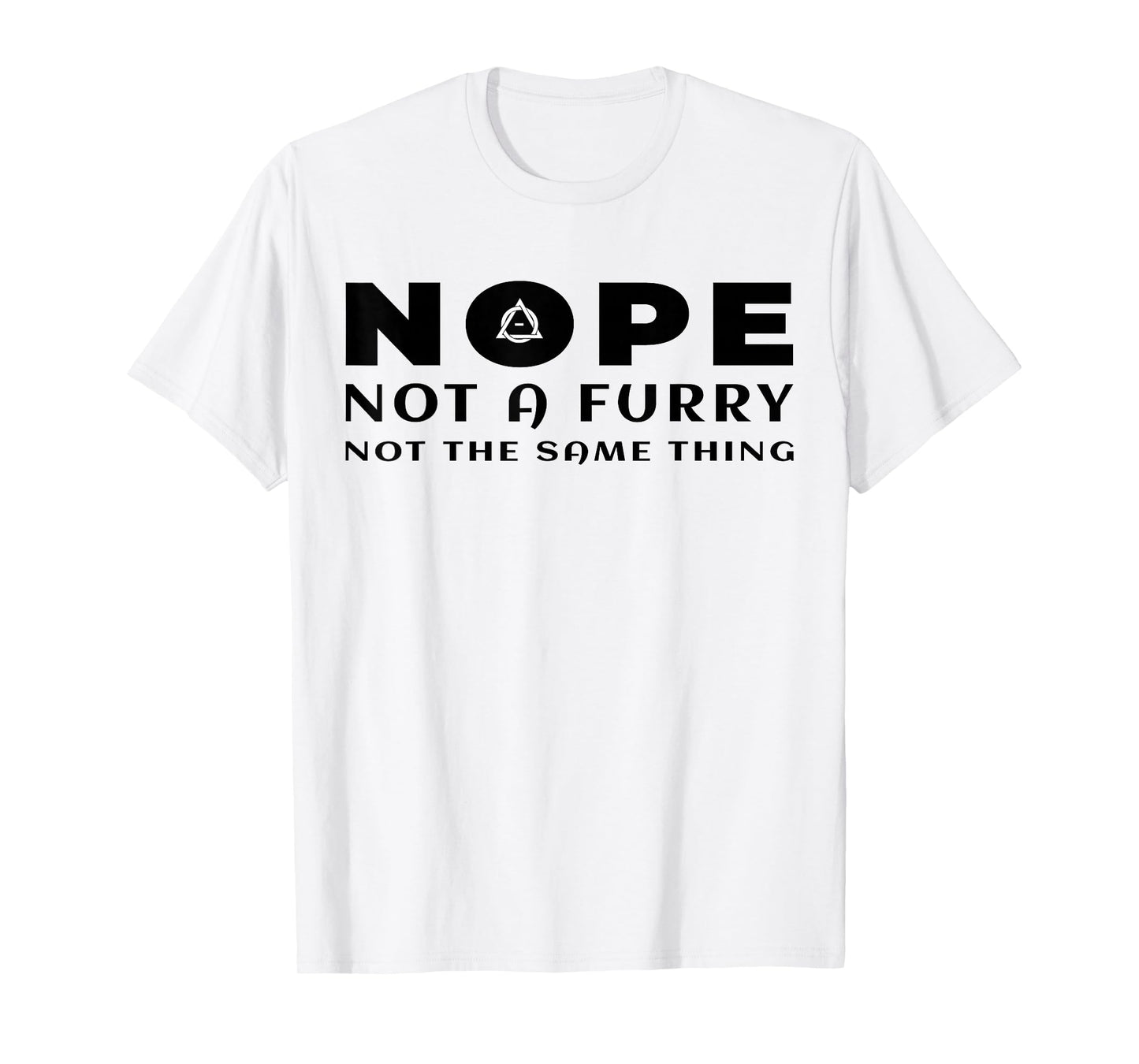 Nope Not A Furry Not The Same Thing Alter Therian Otherkin T-Shirt