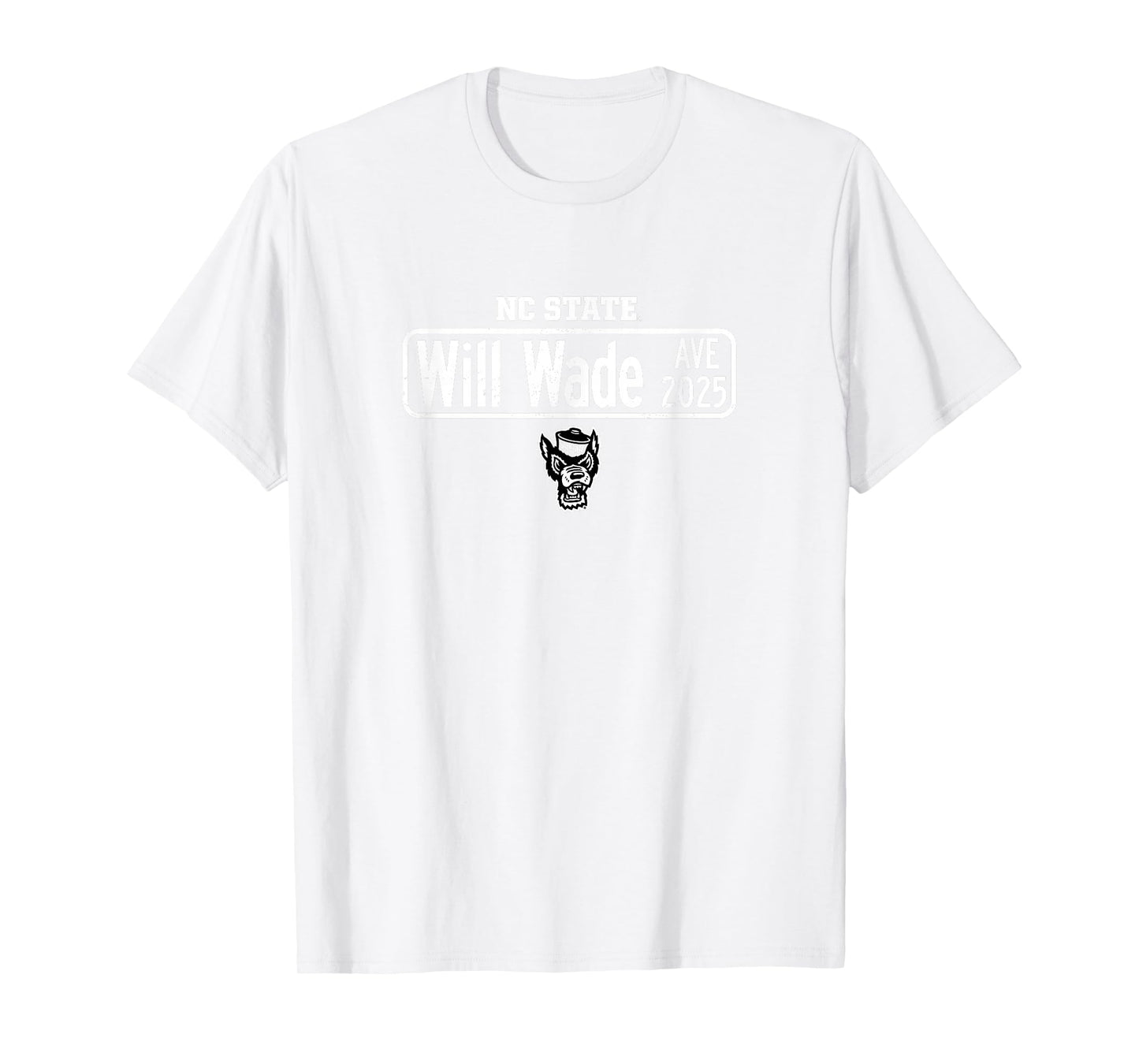 Will Wade - Will Wade Avenue Street Sign - NC State Wolfpack T-Shirt