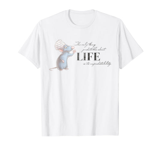Disney 100 and Pixar's Ratatouille Remy Unpredictable Life T-Shirt Small