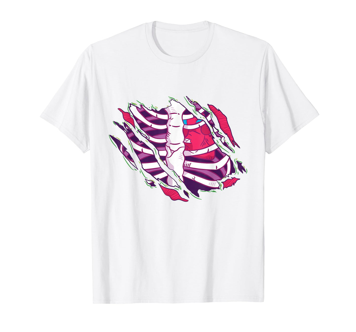 Zombie Ribcage Bones Costume T-Shirt