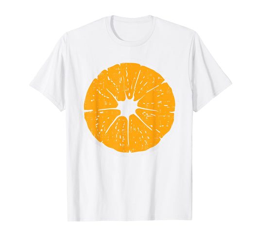 Mandarin Orange Funny Fruit Lazy DIY Easy Halloween Costume T-Shirt